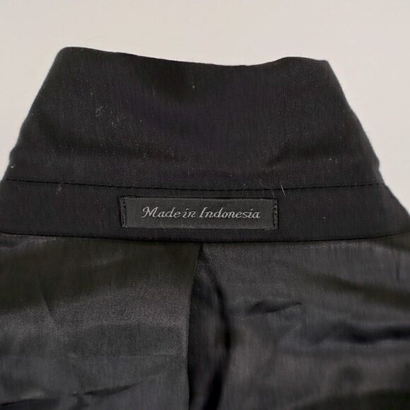 Calvin Klein Black Wool‎ 2 Button Blazer 42S - Picture 12 of 13